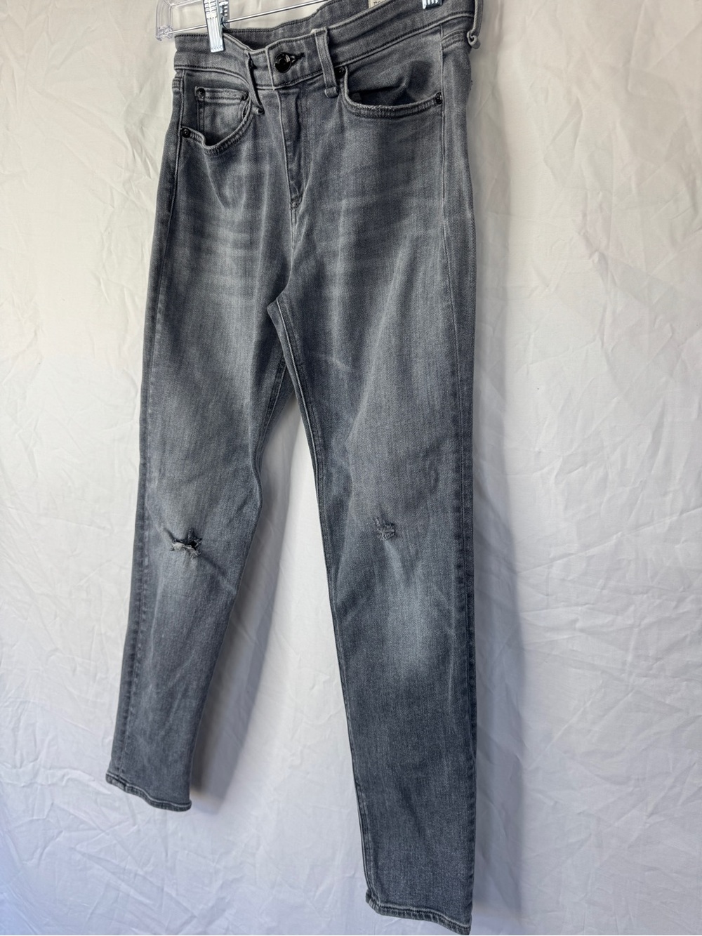 Rag & Bone Gray Women’s Slim Fit Distressed Jeans